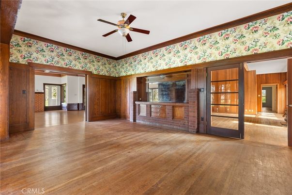 Empty room, Interior, Wood Texture Flooring