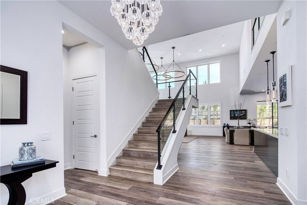 Chandelier, Interior, Pendant Lights, Recessed Lighting, Wood Texture Flooring