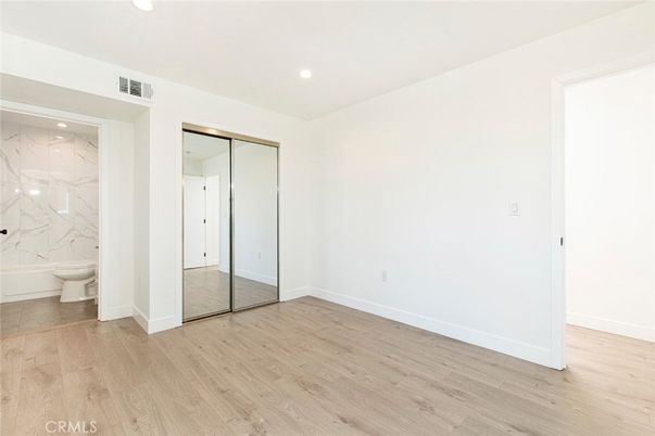 Bathroom, Empty room, Interior, Marble Walls, Recessed Lighting, Wood Texture Flooring