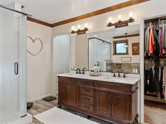 Bathroom, Dual Sink Vanities, Glass Shower, Interior, Walk-in Closets