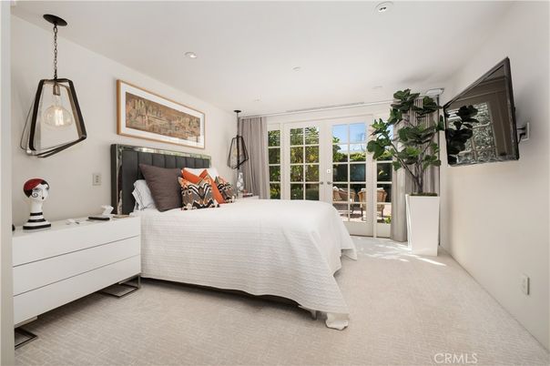 Bedroom, Interior, Pendant Lights, Recessed Lighting
