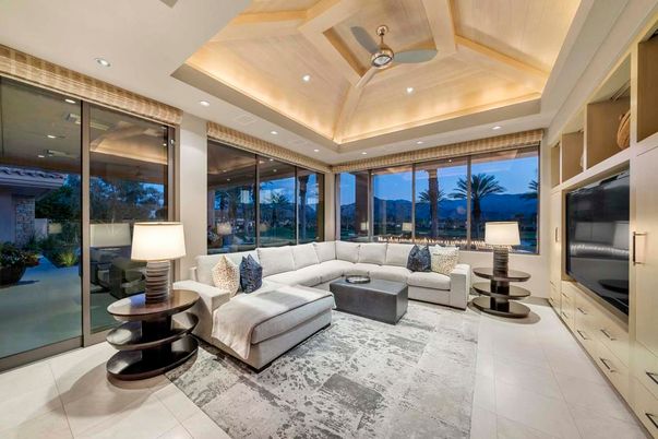 Interior, Living room, Recessed Lighting