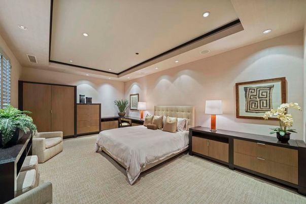 Bedroom, Interior, Recessed Lighting