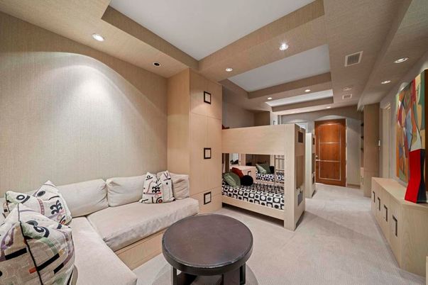Interior, Living room, Recessed Lighting