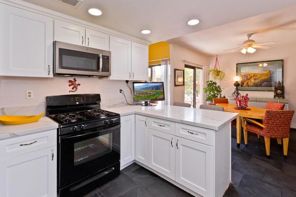 Dining room, Interior, Kitchen, Recessed Lighting, Stainless Steel Appliances