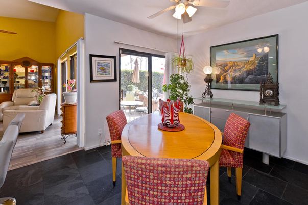 Dining room, Interior, Living room, Pendant Lights, Wood Texture Flooring