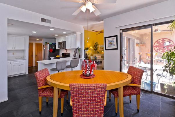 Dining room, Interior, Kitchen, Recessed Lighting, Stainless Steel Appliances