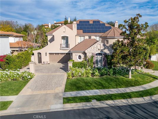 Attached, Exterior, Facade, Solar Panels, Mediterranean