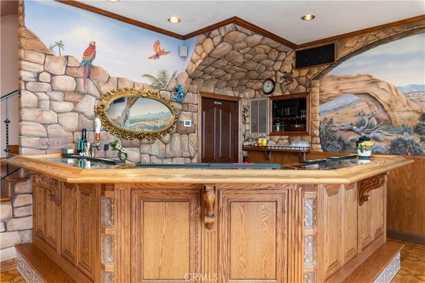 Interior, Recessed Lighting, Stone Walls