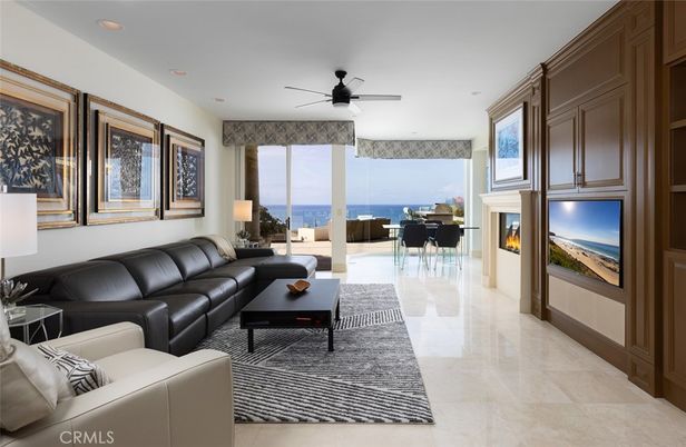 Fireplace, Interior, Living room, Recessed Lighting, Water