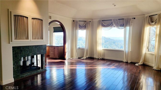 Empty room, Fireplace, Interior, Wood Texture Flooring