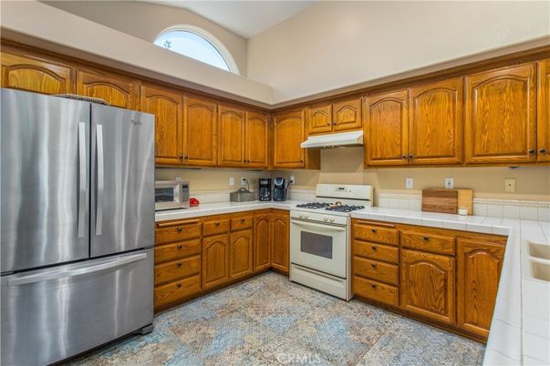 Interior, Kitchen, Stainless Steel Appliances, Tile Countertops