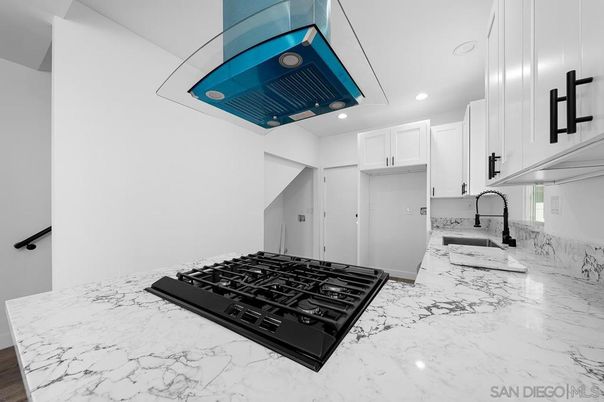 Interior, Kitchen, Marble, Recessed Lighting