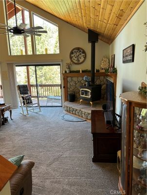 Fireplace, Interior, Wooden Ceilings