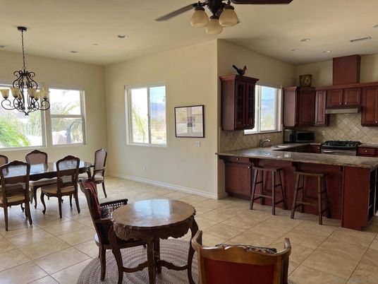 Chandelier, Dining room, Interior, Kitchen, Recessed Lighting