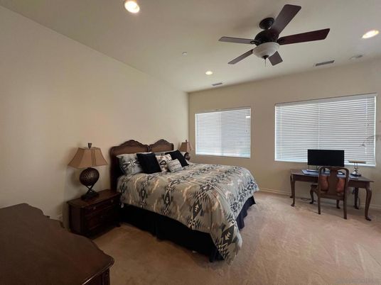 Bedroom, Home Office, Interior, Recessed Lighting