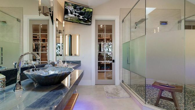Bathroom, Glass Shower, Interior