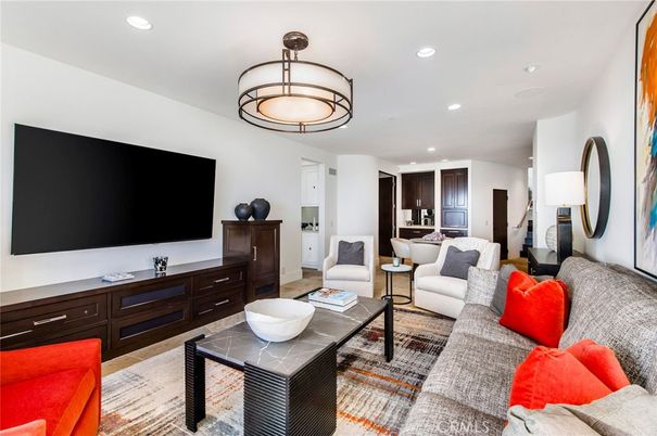 Interior, Living room, Recessed Lighting