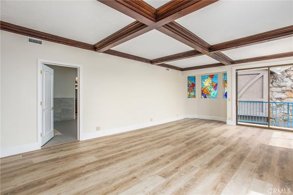 Empty room, Interior, Wooden Beams, Wood Texture Flooring
