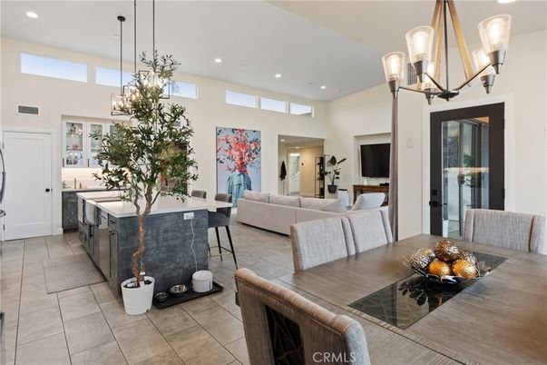 Dining room, Interior, Kitchen, Living room, Pendant Lights, Recessed Lighting