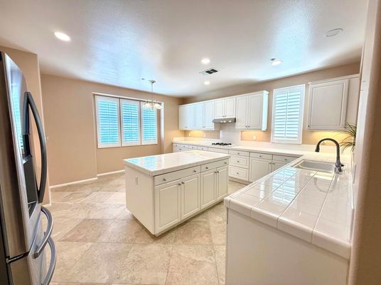 Interior, Kitchen, Recessed Lighting, Tile Countertops