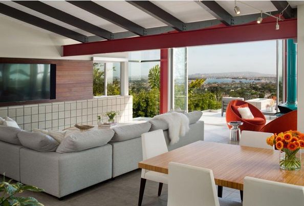 Dining room, Interior, Living room, Wooden Beams