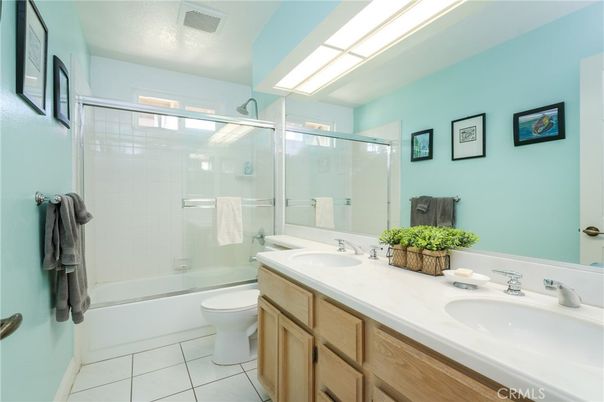 Bathroom, Dual Sink Vanities, Glass Shower, Interior