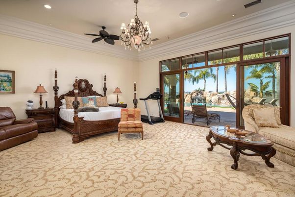 Bedroom, Chandelier, Interior, Recessed Lighting