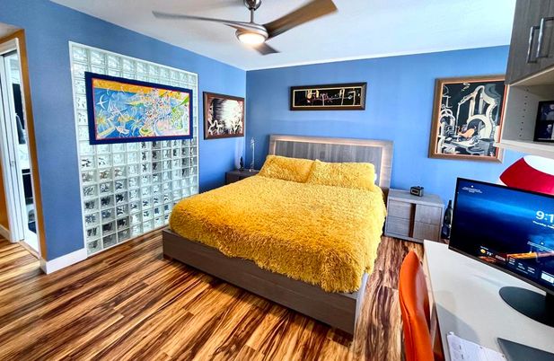 Bedroom, Interior, Wood Texture Flooring