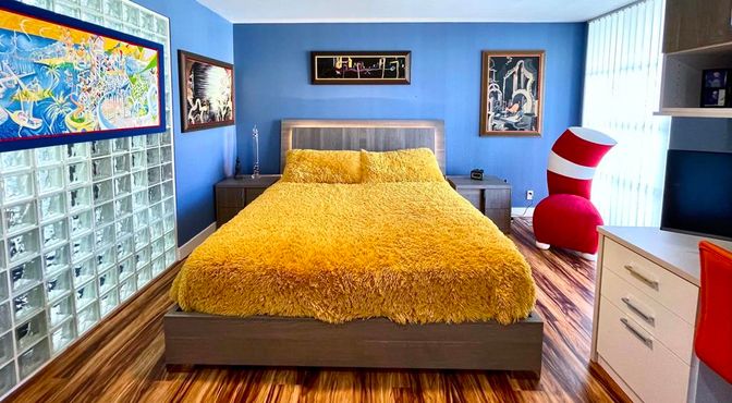 Bedroom, Interior, Wood Texture Flooring
