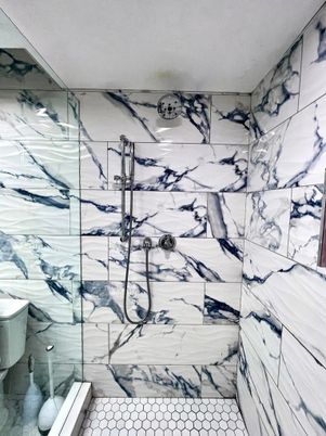 Bathroom, Interior, Marble Walls