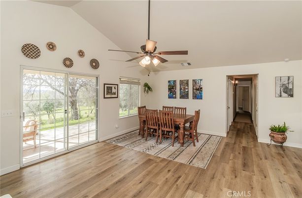 Dining room, Interior, Wood Texture Flooring