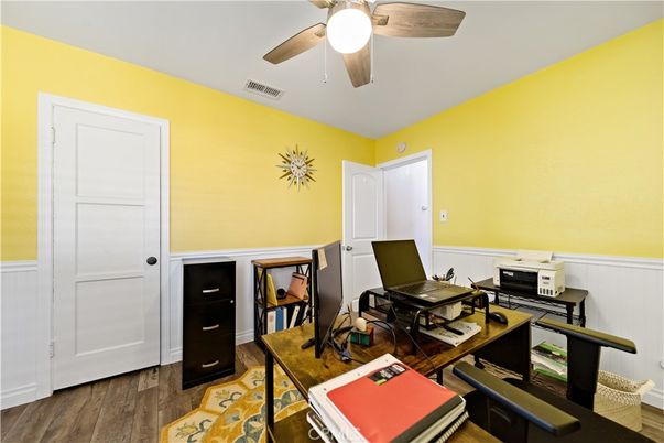 Home Office, Interior, Wood Texture Flooring