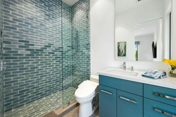 Bathroom, Glass Shower, Interior