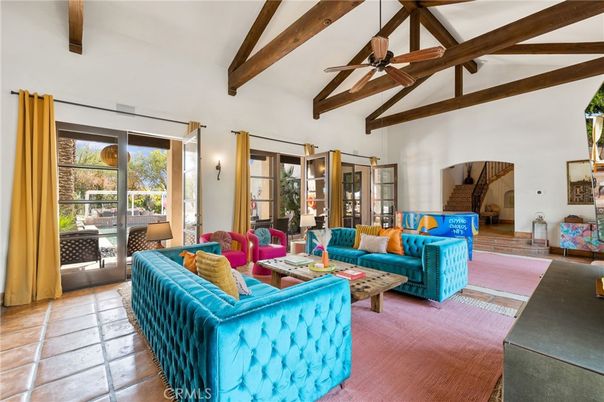 Interior, Living room, Wooden Beams