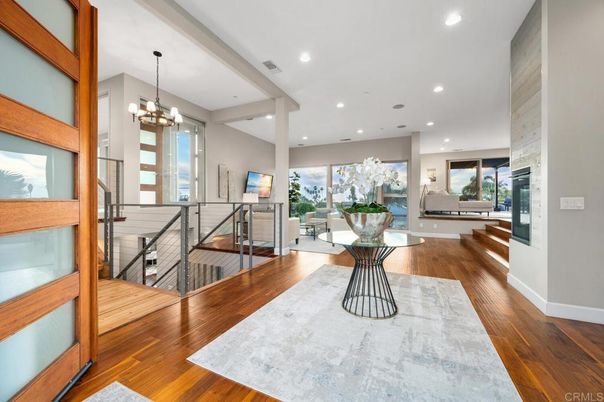 Chandelier, Interior, Recessed Lighting, Wood Texture Flooring