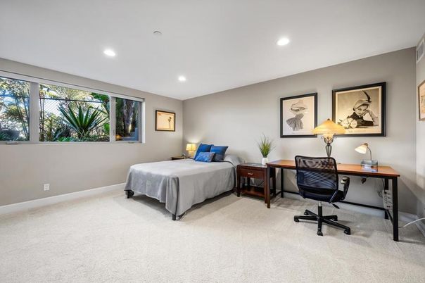 Bedroom, Home Office, Interior, Recessed Lighting