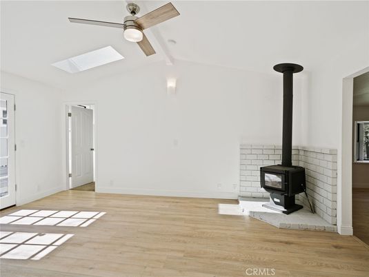 Empty room, Fireplace, Interior, Wood Texture Flooring