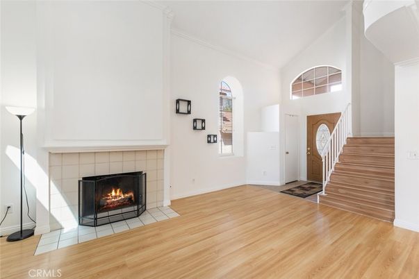 Fireplace, Interior, Wood Texture Flooring