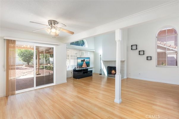 Empty room, Fireplace, Interior, Wood Texture Flooring