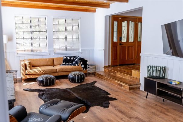 Interior, Living room, Wooden Beams, Wood Texture Flooring