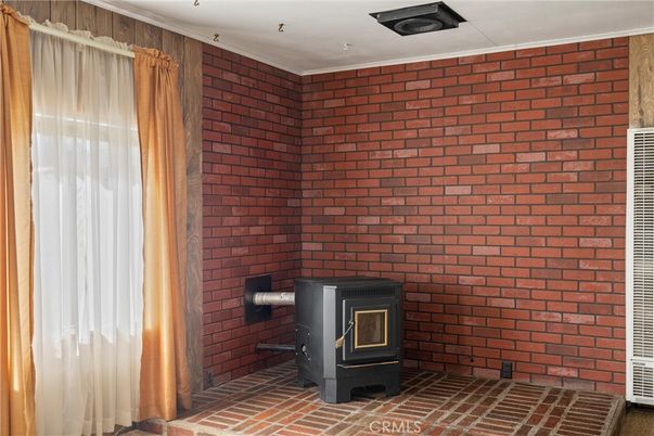 Fireplace, Interior, Stone Walls