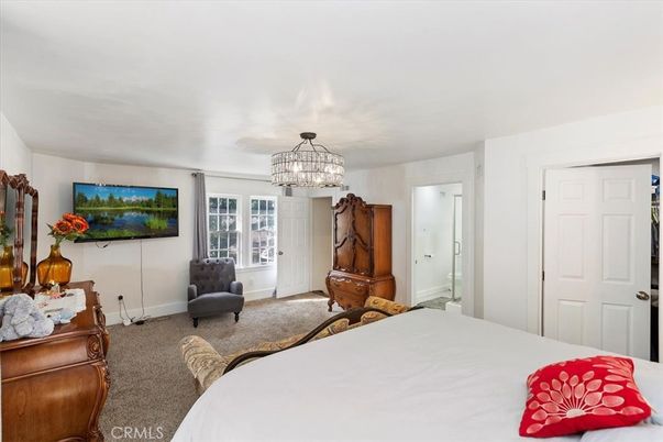 Bedroom, Chandelier, Interior