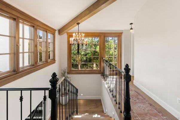Chandelier, Interior, Wooden Beams, Wood Texture Flooring