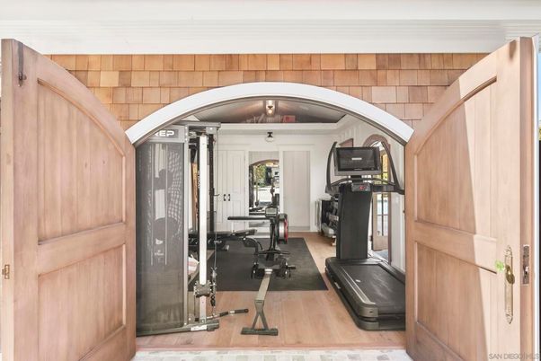 Fitness Equipment, Interior, Wood Texture Flooring