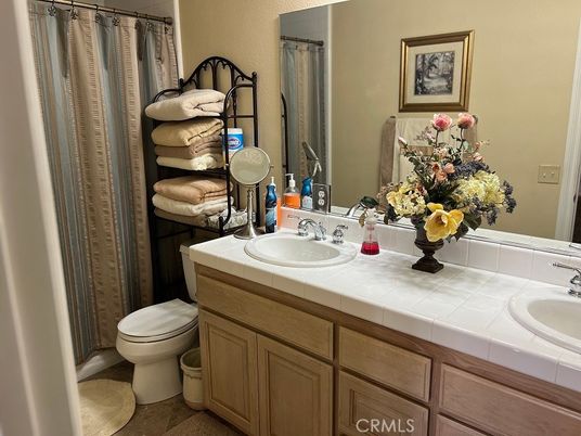 Bathroom, Dual Sink Vanities, Interior, Tile Countertops
