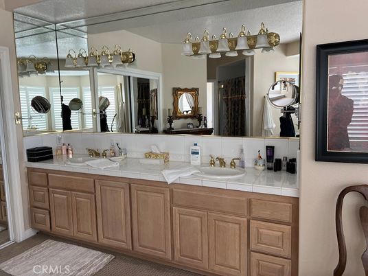 Bathroom, Dual Sink Vanities, Interior, Tile Countertops