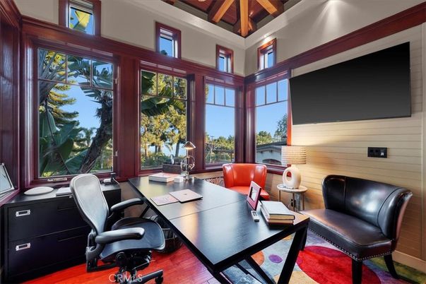 Home Office, Interior, Wood Texture Flooring