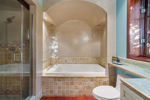 Bathroom, Glass Shower, Interior, Tile Countertops