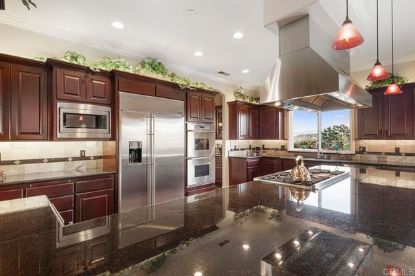 Interior, Kitchen, Pendant Lights, Recessed Lighting, Stainless Steel Appliances